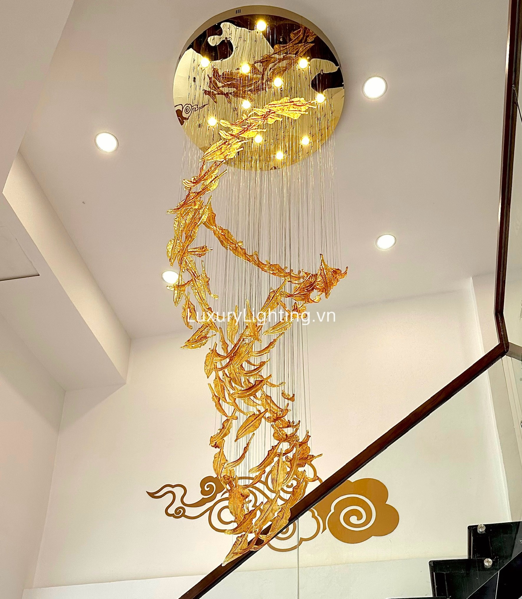 Đèn thả thông tầng đẹp - LuxuryLighting.vn