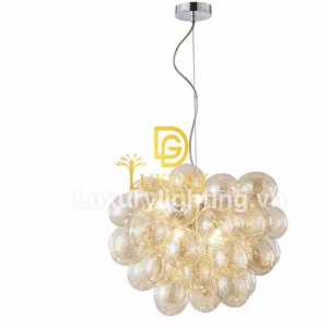 ĐÈN CHÙM QUẢ CẦU THUỶ TINH HĐ001-TR