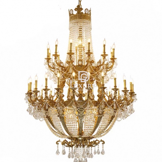 ĐÈN CHÙM ĐỒNG CỔ ĐIỂN CĐCĐ01