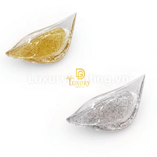 ĐÈN LÁ  THUỶ TINH THIẾT KẾ LTK-002