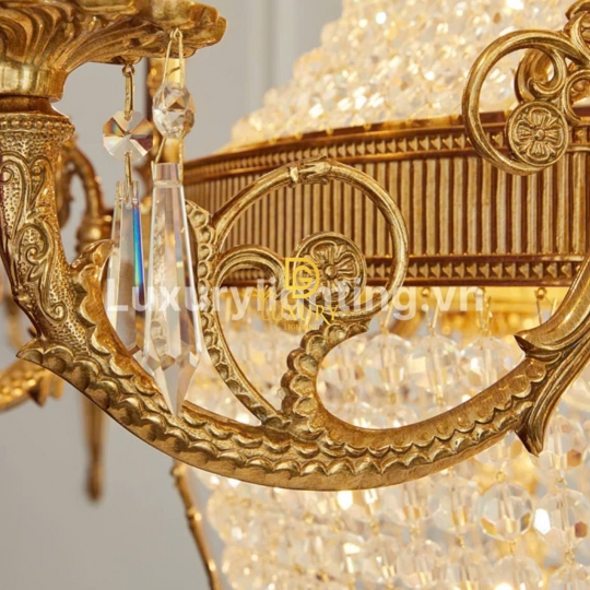 ĐÈN CHÙM ĐỒNG CỔ ĐIỂN CĐCĐ05